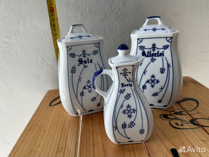 Фарфоровые емкости д/кухни.Германия