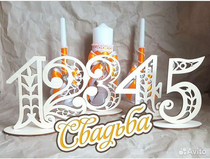 Цифры на стол, нумерация столов