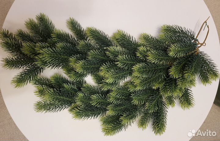 Новогодний декор (сани, олени, домики, ветки)