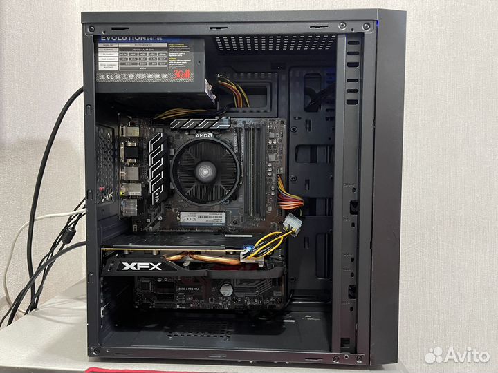 Игровой пк AMD Ryzen 5, RX 570 8GB, 20GB, SSD M.2