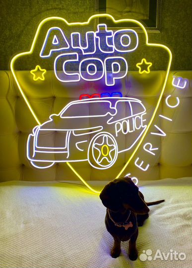 Неоновая вывеска, неон, ремонт вывесок из неона