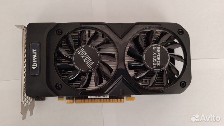 Видеокарта Palit GeForce GTX 1050 Ti dual OC 4гб