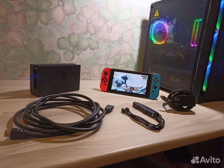 Nintendo switch прошитая + игры