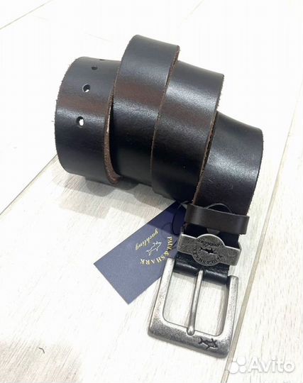 Ремень paul shark мужской кожаный