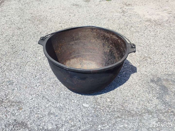 Чугунный казан с дужкой 10 литров