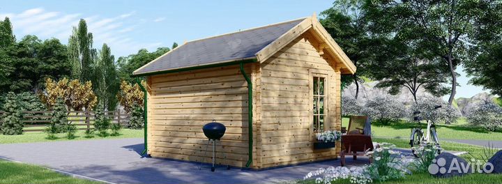 Дом из бруса шерлок 44 3x4