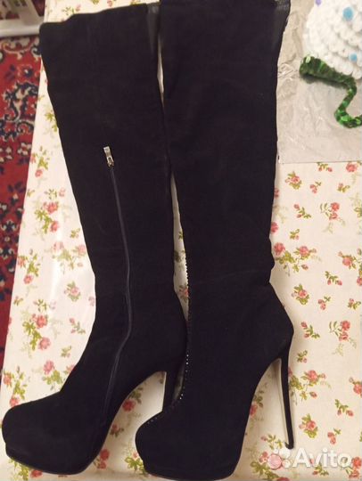 Сапоги женские ботфорты зимние 39