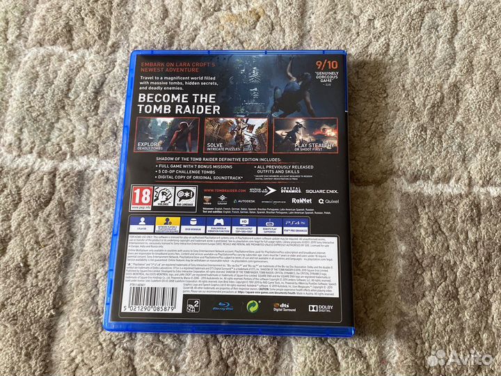 Shadow of the tomb raider ps4