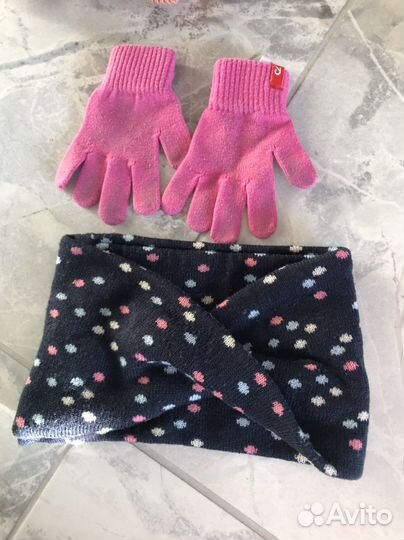 Варежки и снуд зима