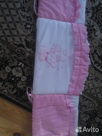 Бортики в кроватку и балдахин