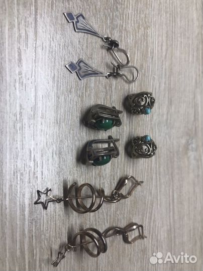 Винтажные серьги СССР