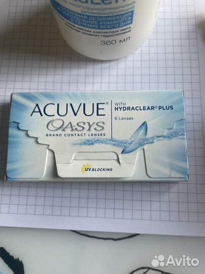 Раствор и линзы Acuvue Oasys