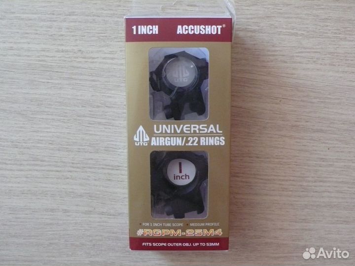 Кольца для прицела UTG rgpm-25M4