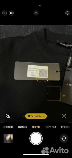 Dolce gabbana футболка черная