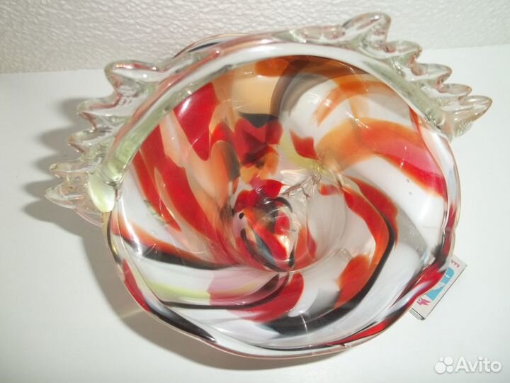 Корзинка цветное стекло