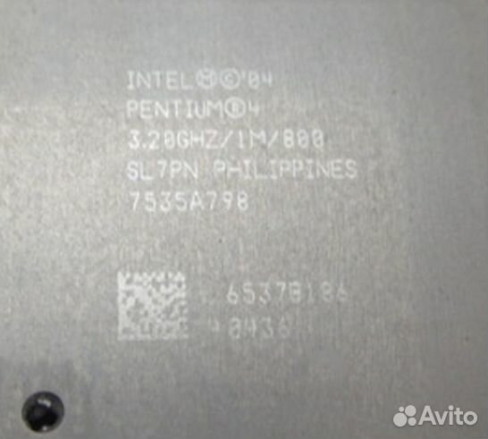 Процессор Intel Pentium 4 1M/800 SL7PN 3.20 GHz