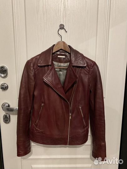 Massimo dutti кожаная куртка