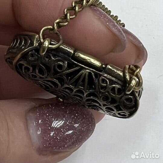 RRR кулон подвеска сумочка кошелёк скань (сзр)