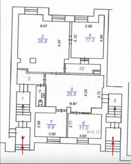 Торговое помещение в т.ч. пвз, 123.2 м²