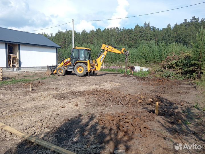 Услуги экскаватора погрузчика jcb