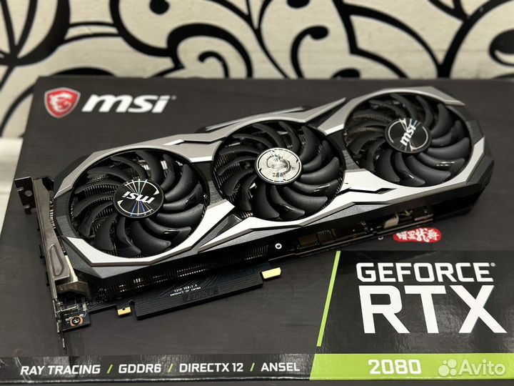 Видеокарта geforce MSI duke rtx 2080 8G