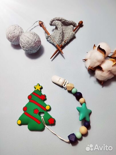 Держатель с грызунком силиконовым