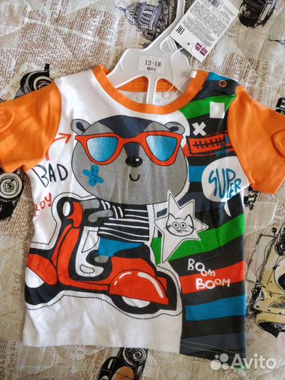 Комплект нов футболка и шорты Kari 80-86