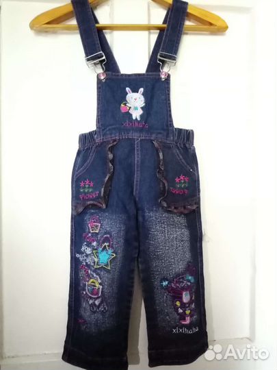 Джинсовый комбинезон для девочки
