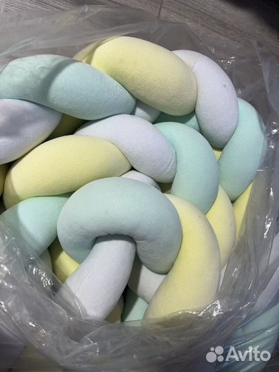 Бортики косичка в детскую кроватку 160 на 70