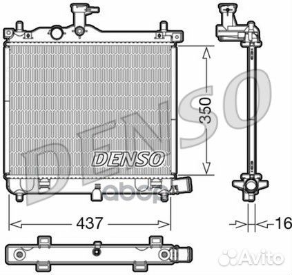 Радиатор (hyundai i10) DRM41009 DRM41009 Denso