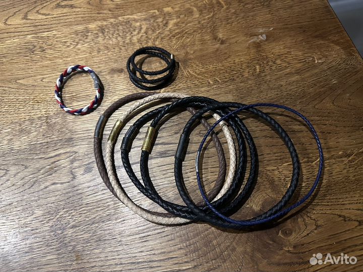 Кожаные шнурки гайтан