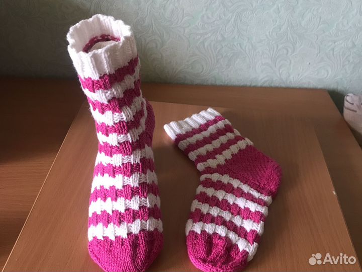 Носки женские, ручной работы, р37-38