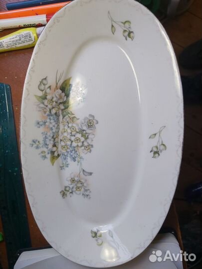 Блюдо сервировочное фарфор