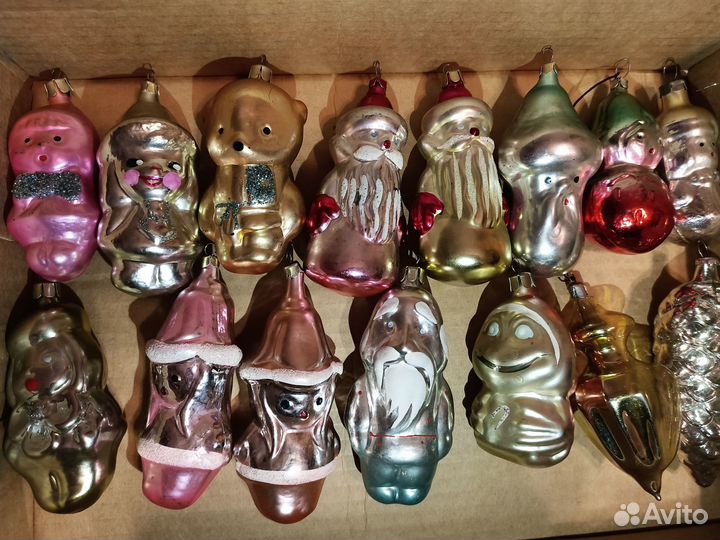 Елочные игрушки стекло