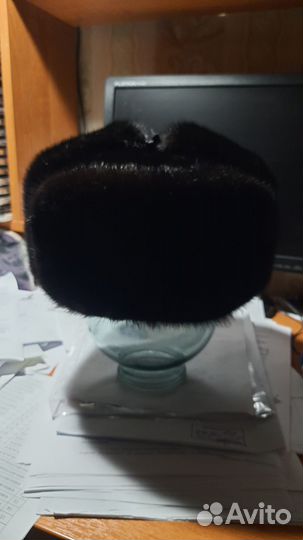 Норковая шапка мужская ушанка