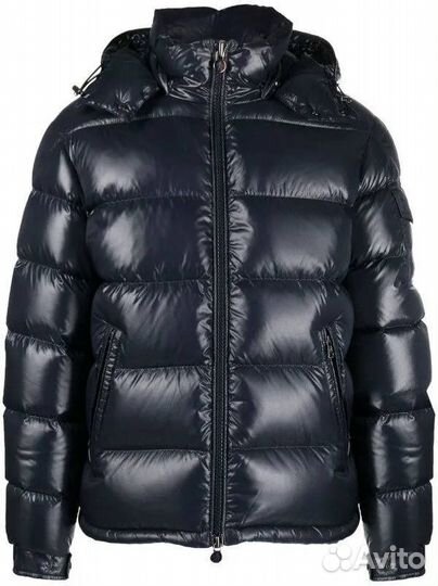 Пуховик Moncler Maya синий с NFC