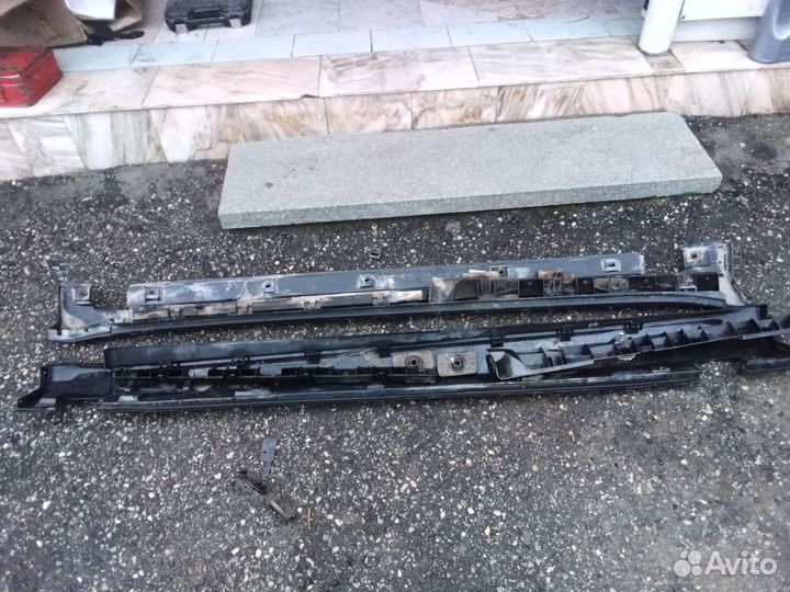 Накладки на пороги на мерседес мл 164