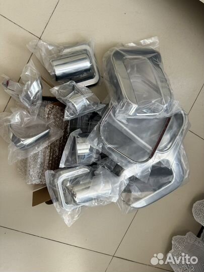 Хром комплект на боковые зеркала Хаммер н2