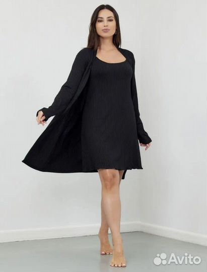 Ночная сорочка и халат,новый 42р