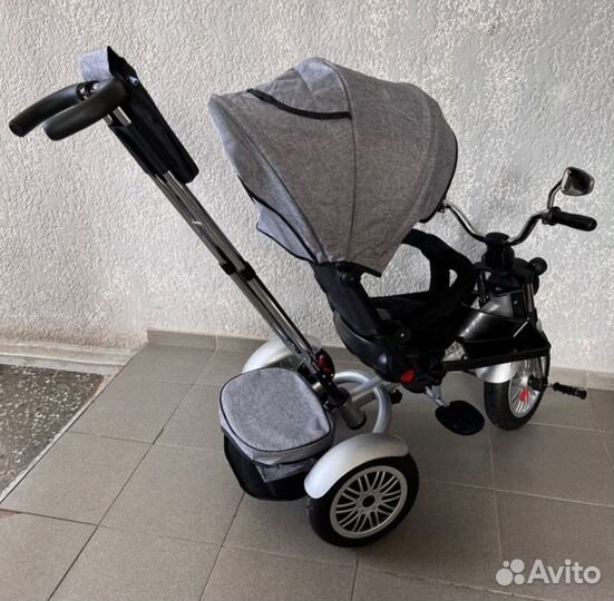 Коляска с поворотом с ручкой Luxmom 5199