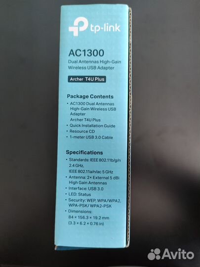 Wi-Fi адаптер TP-link Archer T4U Plus