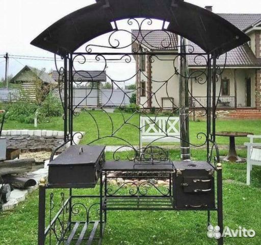Дачный мангал с печкой