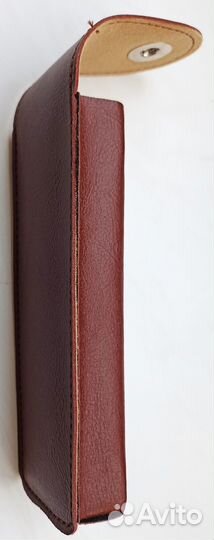 Футляр для очков узкий с кнопкой 15х4х2 см