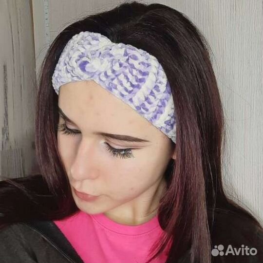 Вязаная повязка на голову