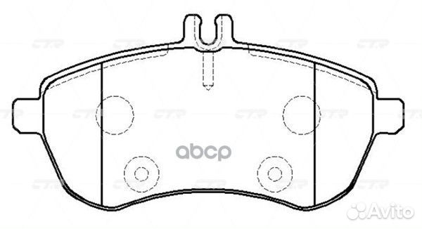Колодки передние MB W204/W212