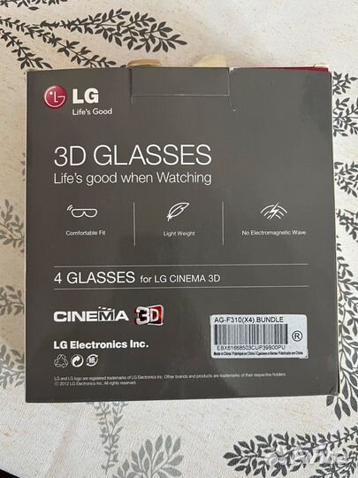 3D очки lg 4 шт