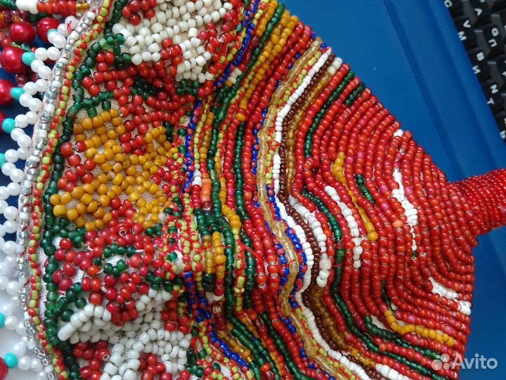 Национальная чувашская шапка, вышивка, монеты сер