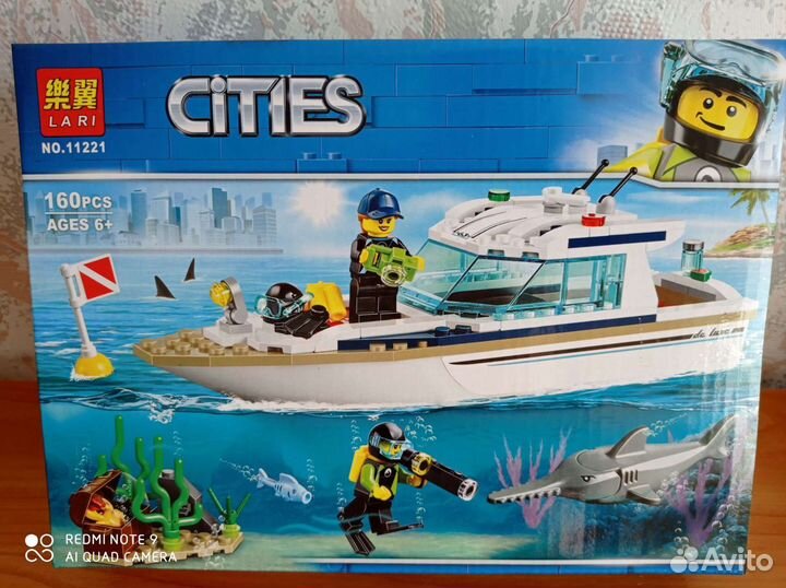 Конструктор Cities 11221 Яхта Для Дайвинга