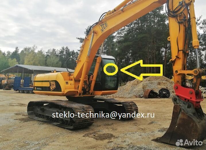 Ветровое стекло на экскаватор Jcb Js