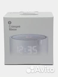 Яндекс станция мини с часами (серая)